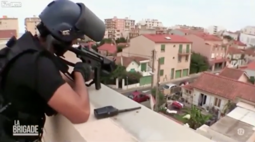 French Police Suicidal Man