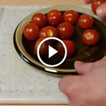 How to cut cherry tomatoes