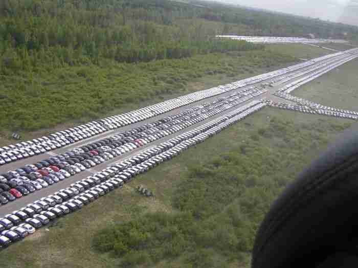 Stockpiled Cars