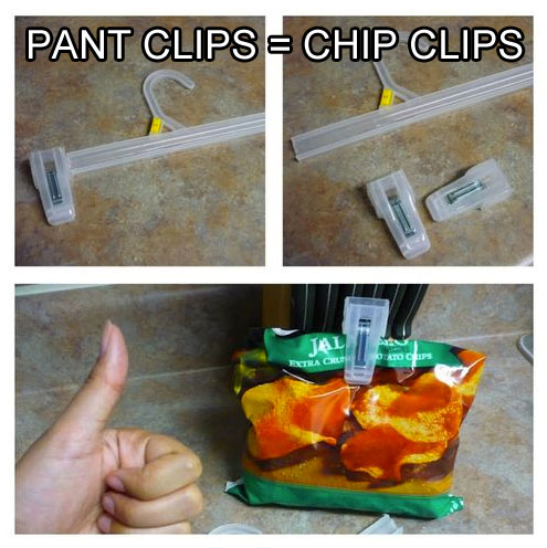 turn-pant-clips-into-chip-clips-life-hack