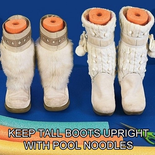 use-pool-noodles-to-keep-tall-boots-upright-life-hack
