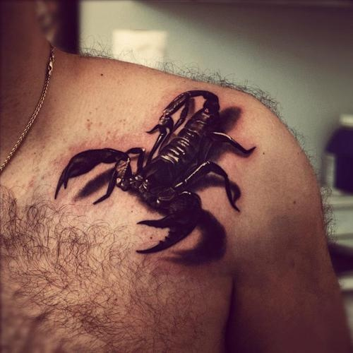 3D Scorpion Tattoo