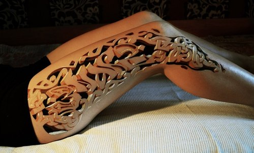 3D Leg Tattoos