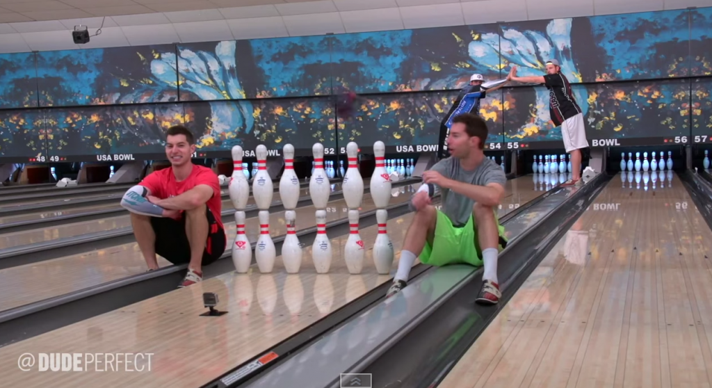 Dude Perfect Bowling Trick Shots Jason Belmonte