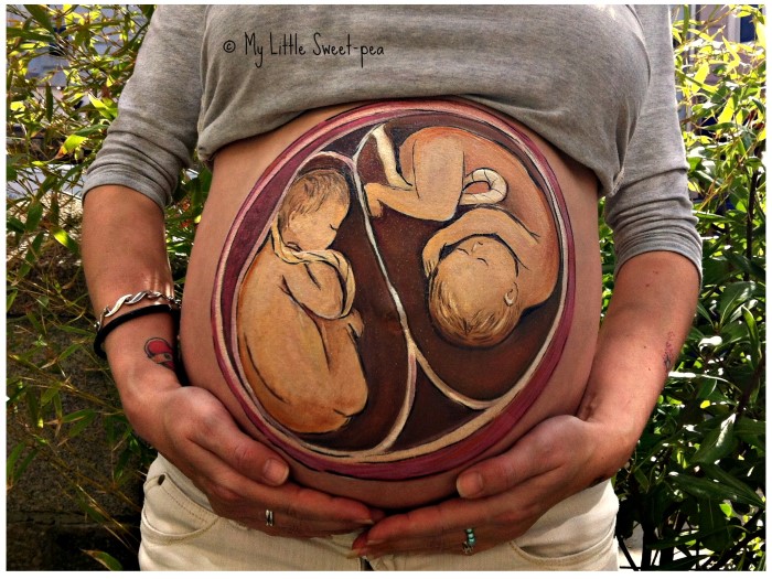 Twin Pregnancy Art