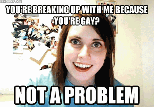 Overly Attached Girlfriend GIF (2)