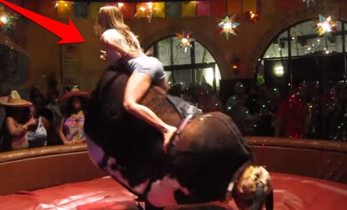 This Has To Be The HOTTEST Mechanical Bull Ride Ever BoredomBash