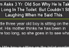 little boy toilet thumb